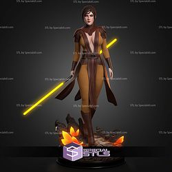 Bastila Shan With Lightsaber STL Files