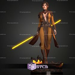 Bastila Shan With Lightsaber STL Files