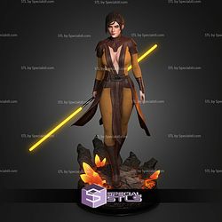 Bastila Shan With Lightsaber STL Files