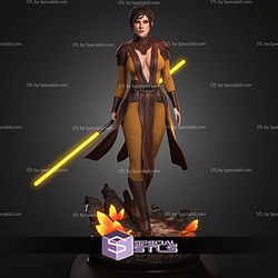 Bastila Shan With Lightsaber STL Files
