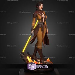 Bastila Shan With Lightsaber STL Files