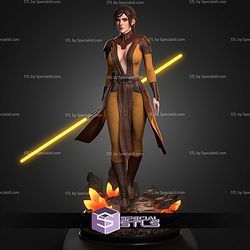 Bastila Shan With Lightsaber STL Files