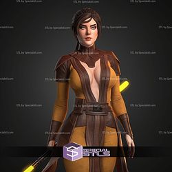 Bastila Shan With Lightsaber STL Files
