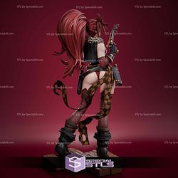 Red Monika With Gun STL Files