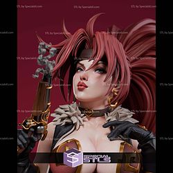 Red Monika With Gun STL Files
