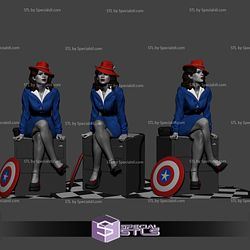 Agent Carter Sitting Pose from Marvel