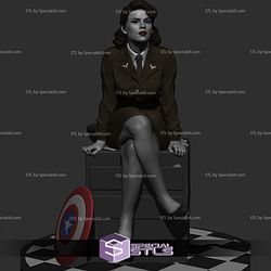 Agent Carter Sitting Pose from Marvel