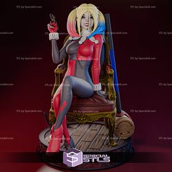 Classic Harley Quinn on Chair