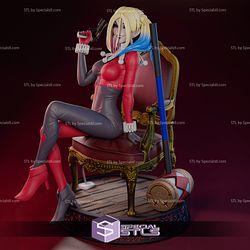 Classic Harley Quinn on Chair