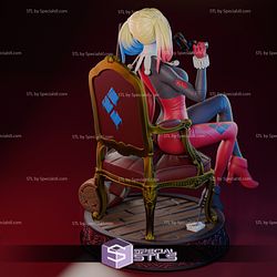 Classic Harley Quinn on Chair