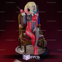 Classic Harley Quinn on Chair