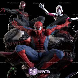 Spiderverse Diorama New 1 6 STL Files