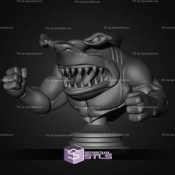 Street Shark Jab Bust STL Files