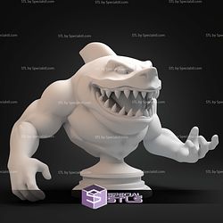 Street Shark Ribster Bust STL Files