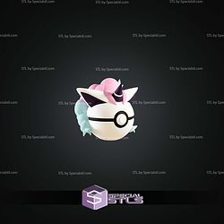 Super Basic Pokemon Galarian Ponyta Pokeball