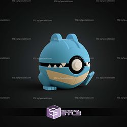 Super Basic Pokemon Totodile Pokeball