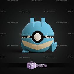 Super Basic Pokemon Totodile Pokeball
