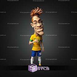 Super Basic STL Caricature Style Neymar No AMS
