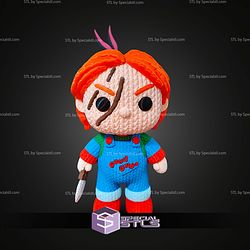 Super Basic STL Chucky Amigurumi Knitted No AMS
