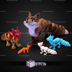 Super Basic STL Cute Flexi Print In Place Fox