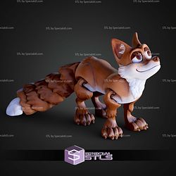 Super Basic STL Cute Flexi Print In Place Fox