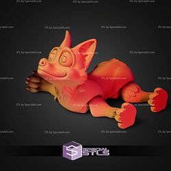 Super Basic STL Cute Flexi Print In Place Fox