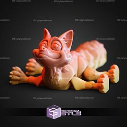 Super Basic STL Cute Flexi Print In Place Fox