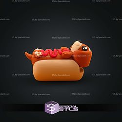 Super Basic STL Hot Dog Dachshund Clicker