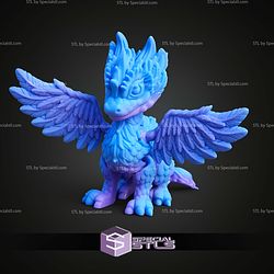 Super Basic STL Print in Place Air Dragon