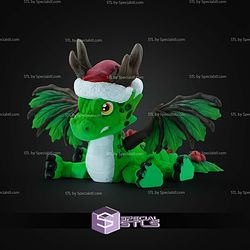 Super Basic STL Print in Place Christmas Dragon