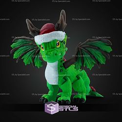 Super Basic STL Print in Place Christmas Dragon