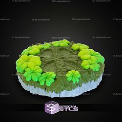 Super Basic STL Print in Place Clover Leaf Dragon