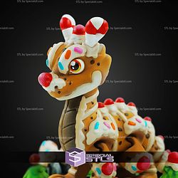 Super Basic STL Print in Place Gingerbread Dragon