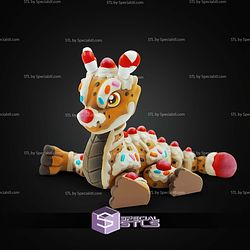 Super Basic STL Print in Place Gingerbread Dragon
