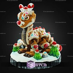 Super Basic STL Print in Place Gingerbread Dragon