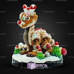Super Basic STL Print in Place Gingerbread Dragon