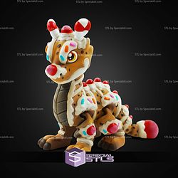 Super Basic STL Print in Place Gingerbread Dragon