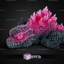 Super Basic STL Print in Place Godzilla