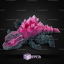 Super Basic STL Print in Place Godzilla