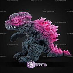 Super Basic STL Print in Place Godzilla