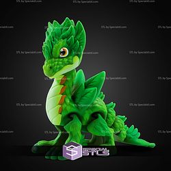 Super Basic STL Print in Place Plant Dragon