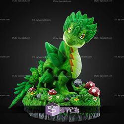 Super Basic STL Print in Place Plant Dragon