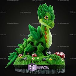 Super Basic STL Print in Place Plant Dragon