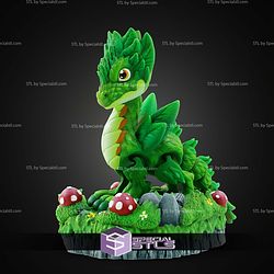Super Basic STL Print in Place Plant Dragon