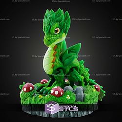 Super Basic STL Print in Place Plant Dragon