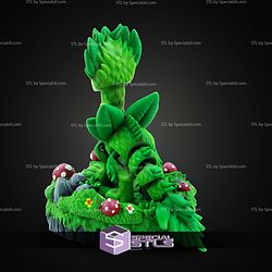Super Basic STL Print in Place Plant Dragon