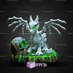 Super Basic STL Print in Place Skeleton Dragon
