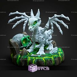 Super Basic STL Print in Place Skeleton Dragon