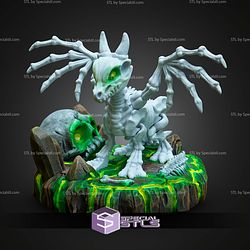 Super Basic STL Print in Place Skeleton Dragon
