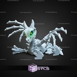 Super Basic STL Print in Place Skeleton Dragon